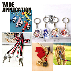 30 шт. разъемные брелоки из нержавеющей стали 304&nbsp;STAS-DC0004-48