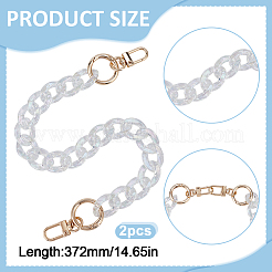 2 шт. акриловые цепочки для ремешка на руку для телефона&nbsp;HJEW-DR0001-15