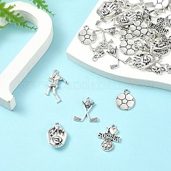 35шт 5 стиля подвески из цинкового сплава в тибетском стиле&nbsp;TIBEP-YW0001-95