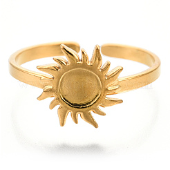 Ионное покрытие (ip) 304 нержавеющая сталь солнцезащитные кольца манжеты&nbsp;RJEW-N038-116LG