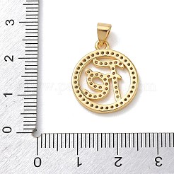 Pendentifs en laiton zircon cubique transparent&nbsp;KK-L268-019G-04