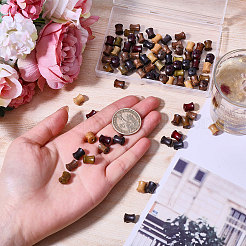 120 шт. 6-х цветные деревянные бамбуковые узелковые бусины WOOD-CA0001-83