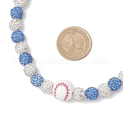 Круглые эластичные ожерелья из полимерной глины NJEW-JN05355-01