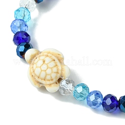 Гальваническим стеклянные вышитый бисером браслеты простирания&nbsp;BJEW-JB10900-01