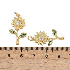 Латунные микро проложить кубического циркония подвески ZIRC-I367-09G