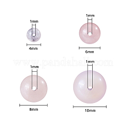 120 шт. 4 размера натуральных бусин розового кварца G-HY0001-01