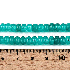 Окрашенные природные белый нефрит бисер пряди G-T139-59A-09