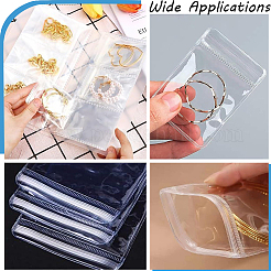 100 шт.. ПВХ антиокислительные пакеты с застежкой-молнией AJEW-SP0001-09B