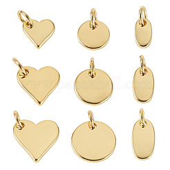 18 Stück 9 Stile Messing Charms&nbsp;KK-TA0008-57