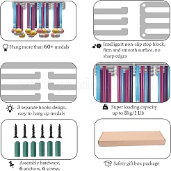 Модная железная вешалка для медалей ODIS-WH0023-039
