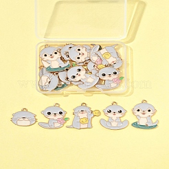 20шт 5 стиля подвески из сплава с эмалью&nbsp;ENAM-FS0003-12