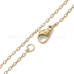 Ожерелье из цепей из нержавеющей стали 304 для мужчин и женщин NJEW-N050-A02-G15