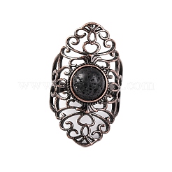 Ретро-кольца на палец из натуральных и синтетических драгоценных камней RJEW-B067-02R