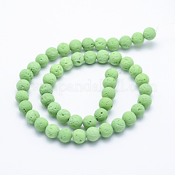 Бусы из натуральной лавы G-P339-M