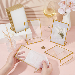 20 шт. прямоугольная акриловая настольная подставка для карточек&nbsp;ODIS-WA0001-04B