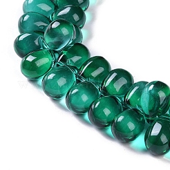 Стеклянные бусины с гальваническим покрытием &nbsp;EGLA-Q128-01B