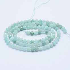 Chapelets de perles en amazonite naturelle&nbsp;LS-G-E411-43-4mm