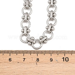 Ожерелья из витых звеньев цепи из нержавеющей стали 304 толщиной 8 мм&nbsp;NJEW-Z105-04P-02