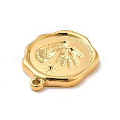 Pendentifs en acier inoxydable 304 avec placage ionique (IP) et montures en strass&nbsp;STAS-I197-001G