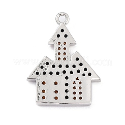 Cremagliera in ottone placcatura pendenti zirconi&nbsp;KK-D031-05P