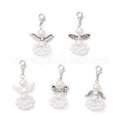 Абс пластик имитация жемчуга подвеска украшения&nbsp;HJEW-JM03634