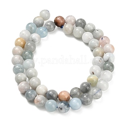 Chapelets de perles en aigue-marine naturelle&nbsp;LS-G-F591-29A-8mm-03