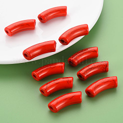 Непрозрачные акриловые бусины с краклеем&nbsp;X1-MACR-S372-001N-009