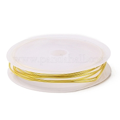 銅線10巻  長持ちメッキ  ゴールドカラー  18ゲージ  1mm  1.5 m /ロール&nbsp;CWIR-C003-01G-G