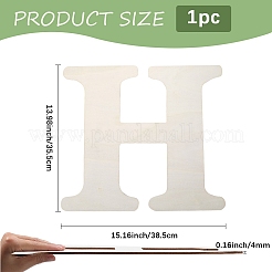 Buchstabe unfertige MDF-Platten&nbsp;WOOD-WH20012-008H