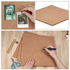 コルクシート  キッチン用ホットマット用  カップマット  速報  正方形  バリーウッド  297x298x7mm&nbsp;AJEW-WH0077-008