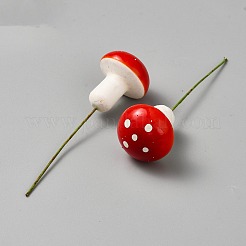Champignon artificiel en résine pour ornement de jardin pots de fleurs bonsaï micro décoration paysagère&nbsp;AJEW-WH0567-54C