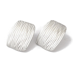 Не тускнеющие прямоугольные серьги-гвоздики из нержавеющей стали 304 для женщин EJEW-I303-05P