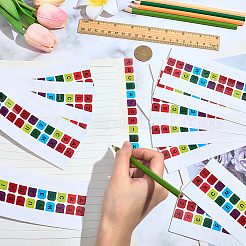 15 Stück selbstklebende Papierbuchstabenaufkleber&nbsp;DIY-SP0006-56B