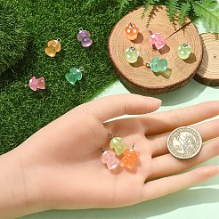 6 шт. светящиеся смоляные подвески-грибы&nbsp;CRES-YW0002-47