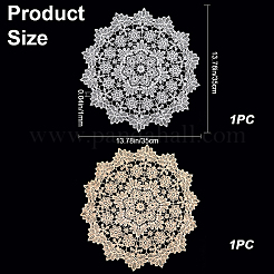 2 шт. двухцветные полиэстеровые коврики под чашки AJEW-GF0009-20