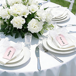 20 Acryl-Sitzplatzschild für Hochzeiten&nbsp;AJEW-BM0001-24B