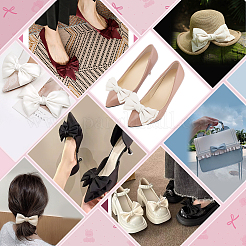 2 шт. атласная лицевая часть с бантом и железными пряжками для обуви&nbsp;FIND-PH0028-06A