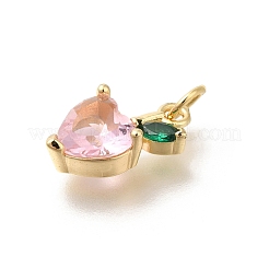 Сердце с листом латунные подвески&nbsp;KK-M295-02G