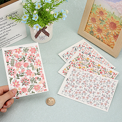 20 лист 4 стиль цветочный узор керамика глина бумага для переноса воды DIY-CP0010-36B