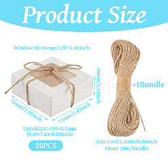 Складные бумажные почтовые коробки с окном CON-TA0001-32B