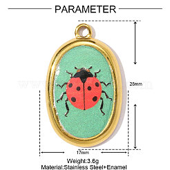 Подвески из нержавеющей стали 304 с печатью&nbsp;STAS-OY002-19G