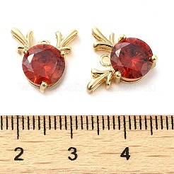 Латунь со стеклянными подвесками со стразами&nbsp;KK-H455-37G