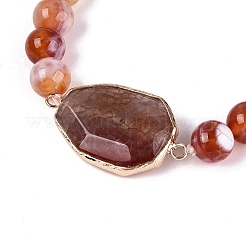 Bracciali elasticizzati da donna in ottone&nbsp;BJEW-Q101-01A