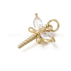 Messing micro pave klare zirkonia anhänger&nbsp;CU-L001-09G-03