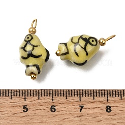 Handgemachte Porzellan-Anhänger&nbsp;PR-CBA0027-06G