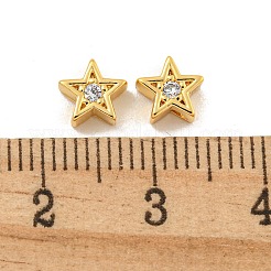 Латунные микропаве из прозрачного кубического циркония KK-B096-22G