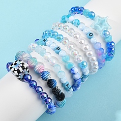 Наборы для самостоятельного изготовления браслетов из акриловых бусин&nbsp;DIY-FS0008-76