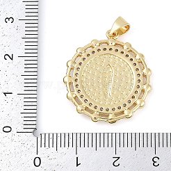 Покрытие стойки латунь микропаве прозрачные подвески из кубического циркония&nbsp;KK-P287-36E-G