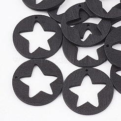 Подвески из пентаграммы из груши WOOD-T010-08-M