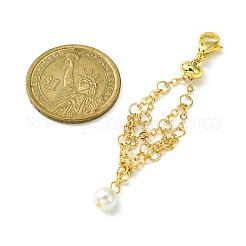 Chaînes de câble en acier inoxydable 304 pochette en macramé support de pierre vide pendentif décoration&nbsp;HJEW-TA00069-01